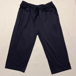 UEU Womens Comfy Yoga Capri Lounge Pants - Navy - Size XL
